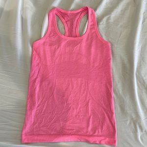 Pink racerback swiftlytech tank